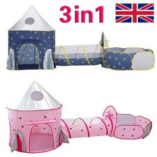 3in1 Kids Play Tent Baby Crawl