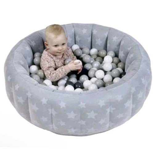 Velvet soft baby ball pit - velvet, pool