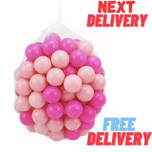 100 soft plastic pink - 100, balls